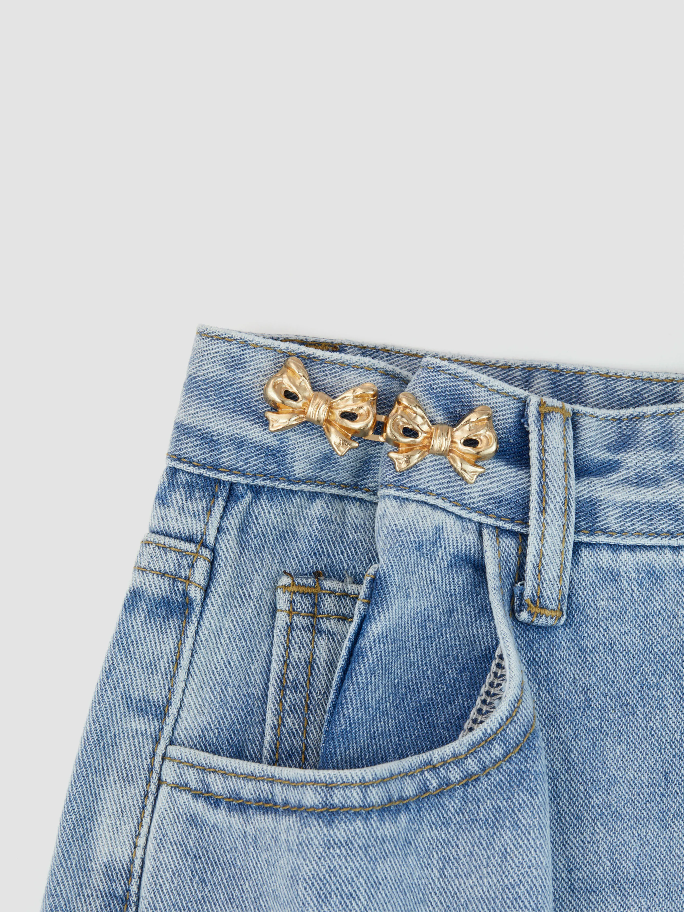  2 Packs d'Épingles à Bouton Noeud Papillon Pour Jeans