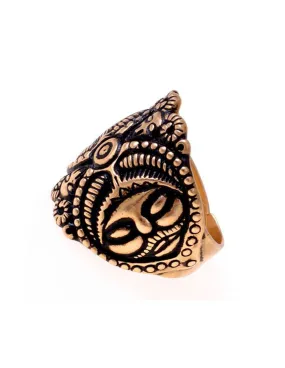 Bague celtique visage mystique époque La Tène ⚔️ Boutique Épées