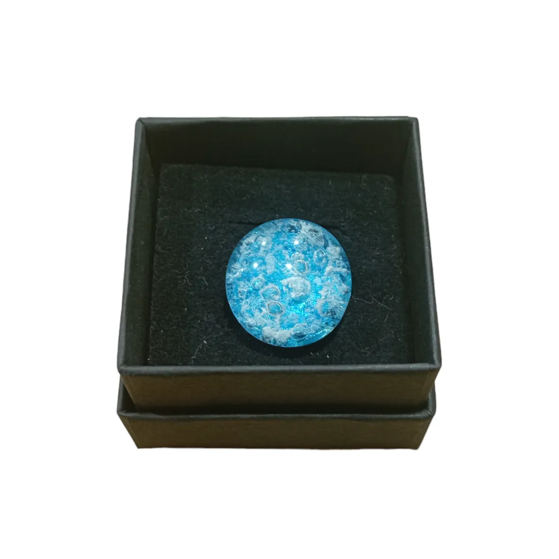 Bague coloris bleu