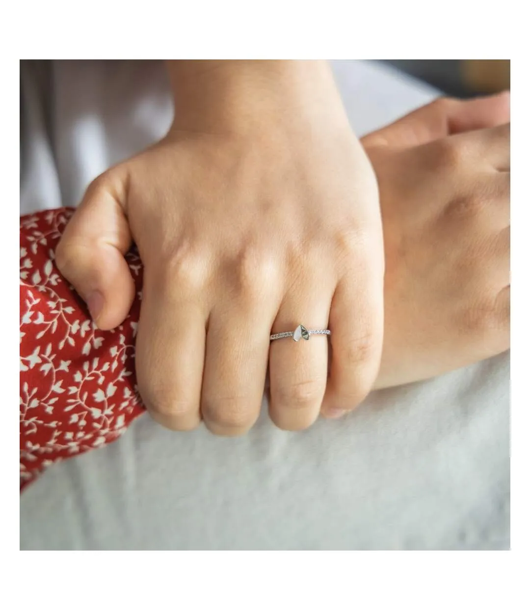 Bague Femme Coeur Ornée de Strass