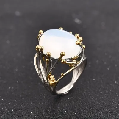 Bague femme Pierre de lune