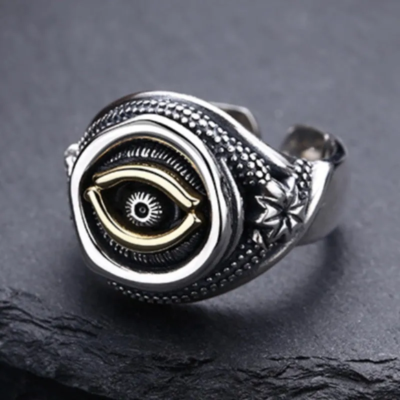 Bague Oeil  Argent - Unique