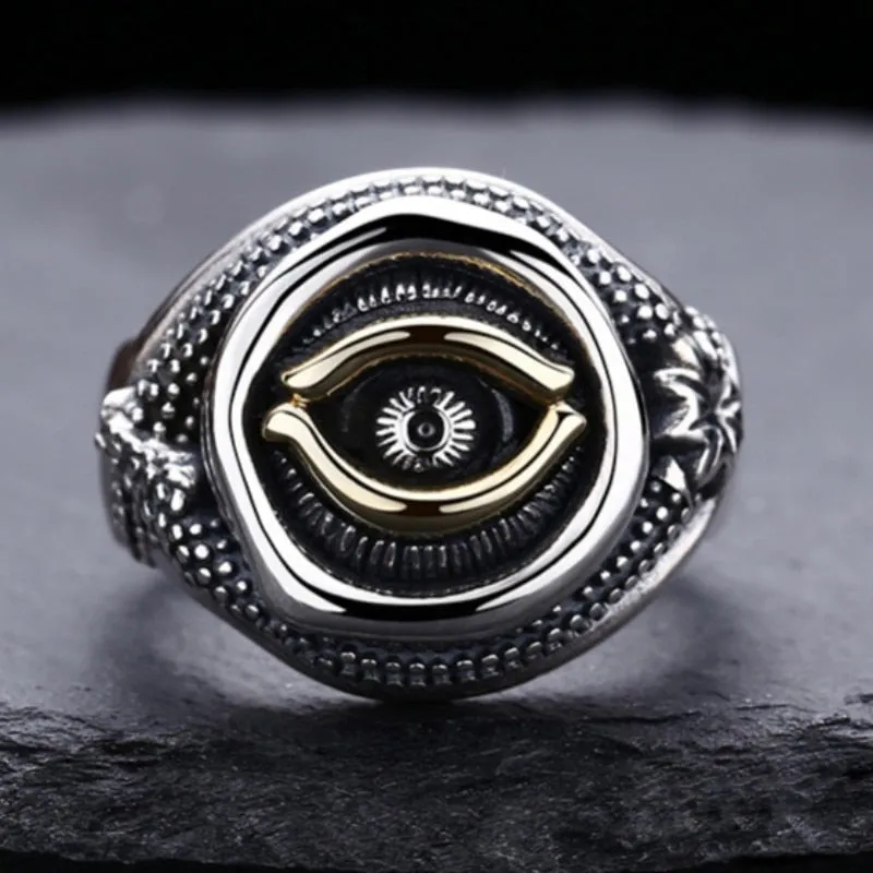 Bague Oeil  Argent - Unique