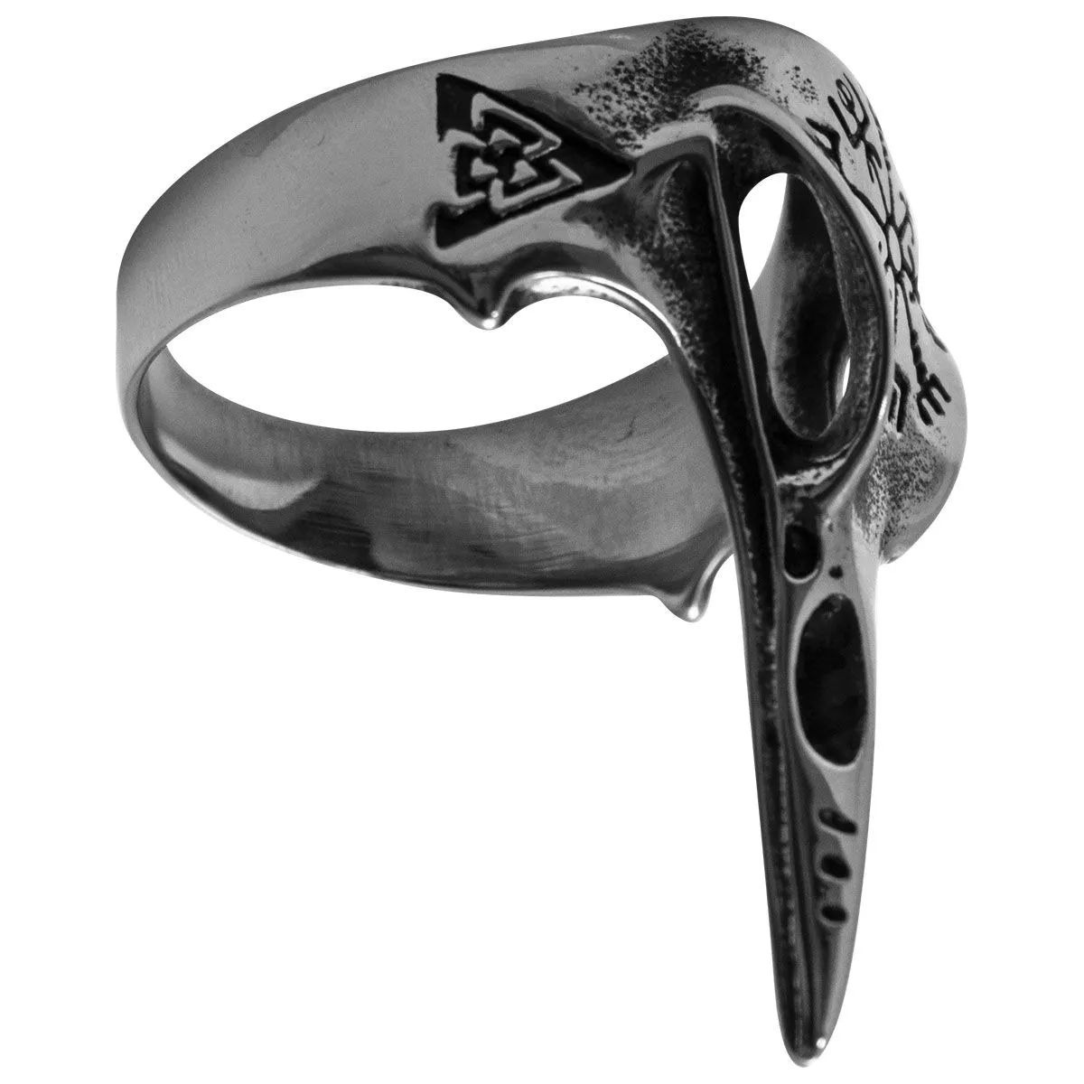 Bague VIKING - Corbeau Valknut - Rock A Gogo