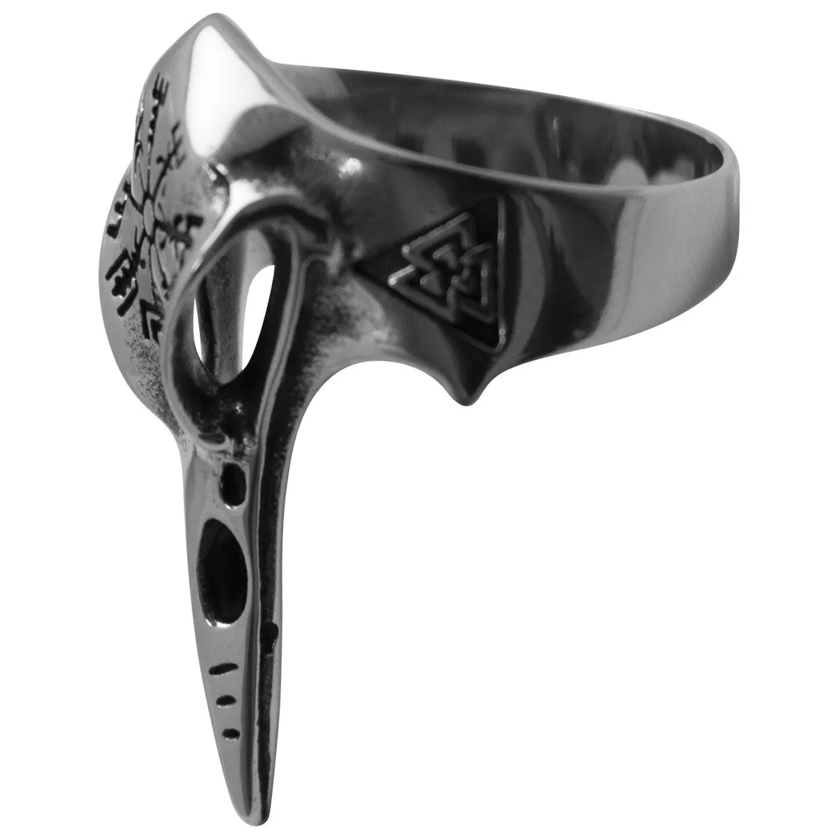 Bague VIKING - Corbeau Valknut - Rock A Gogo