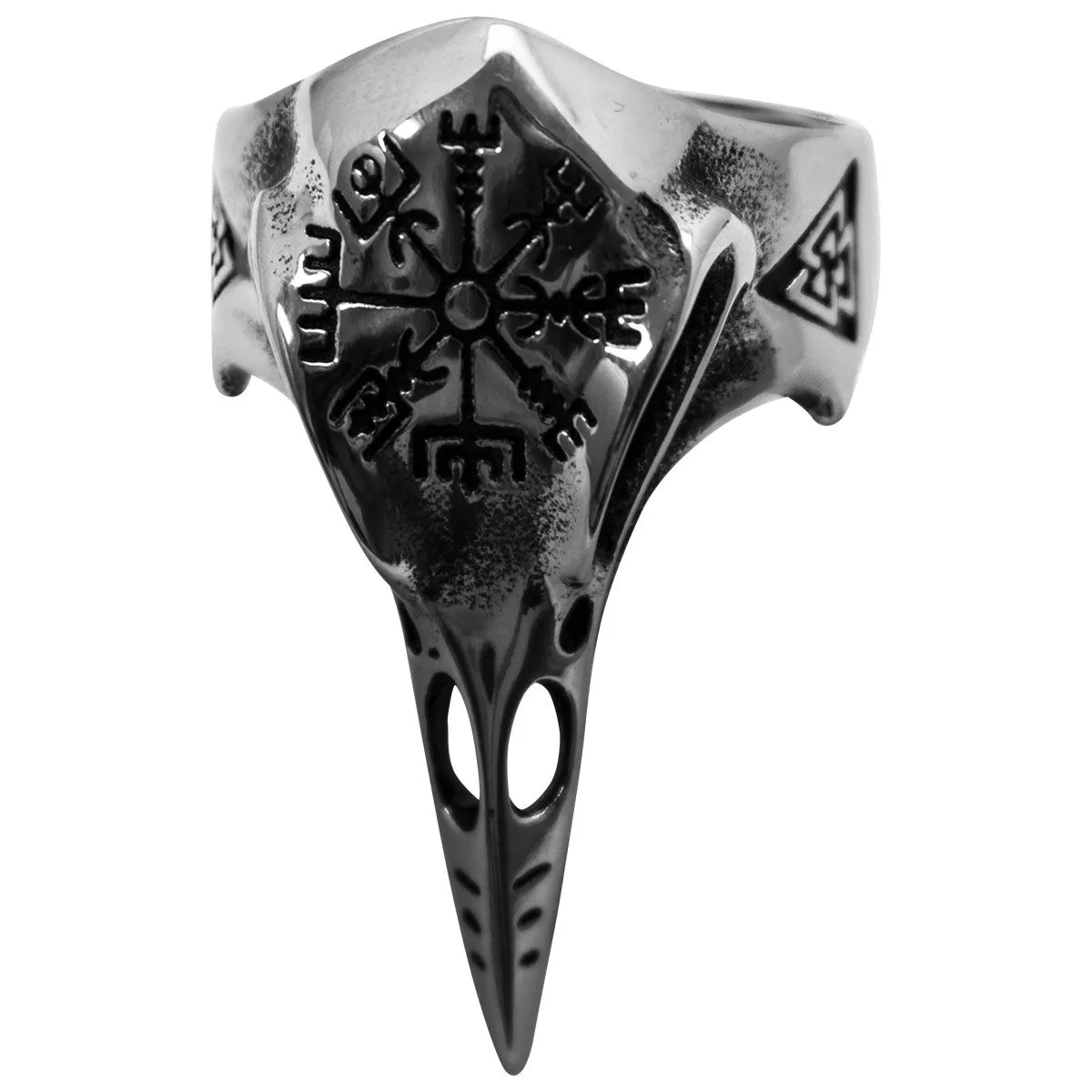 Bague VIKING - Corbeau Valknut - Rock A Gogo