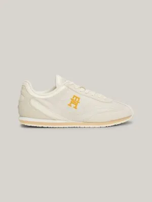 Baskets de running Heritage en daim | BEIGE | Tommy Hilfiger