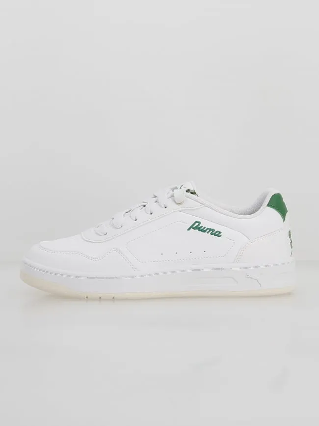 Baskets wns court classic blanc vert femme - Puma | wimod