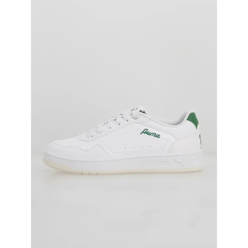 Baskets wns court classic blanc vert femme - Puma | wimod