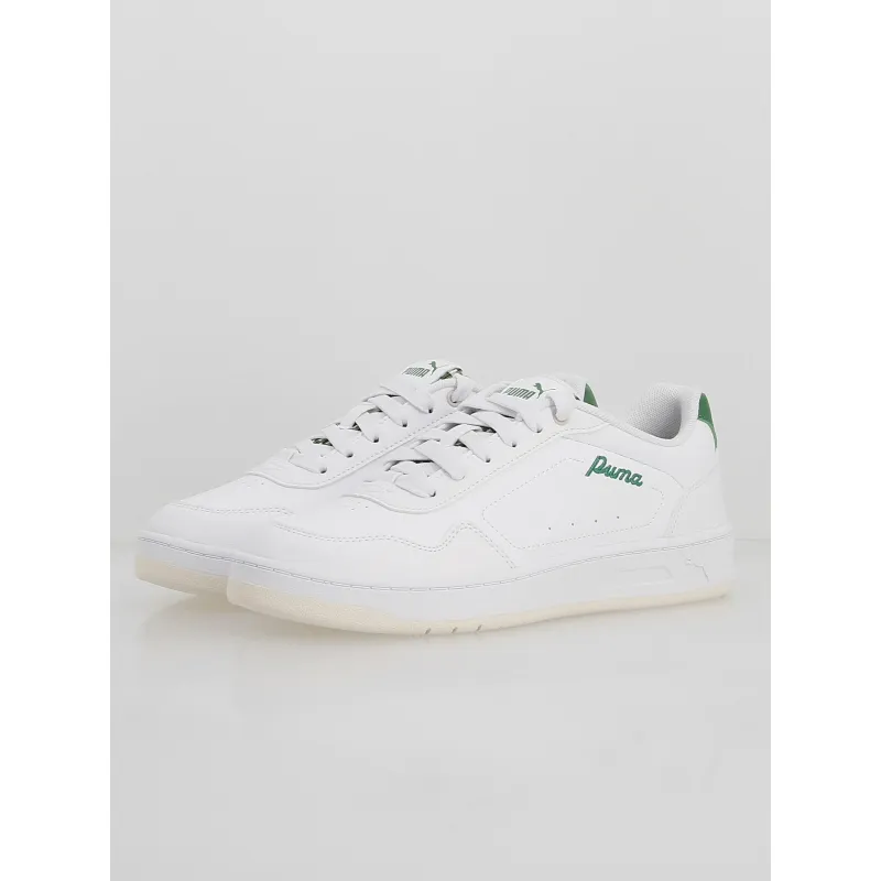 Baskets wns court classic blanc vert femme - Puma | wimod