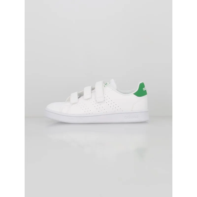 Baskets à scratch advantage blanc fille - Adidas | wimod