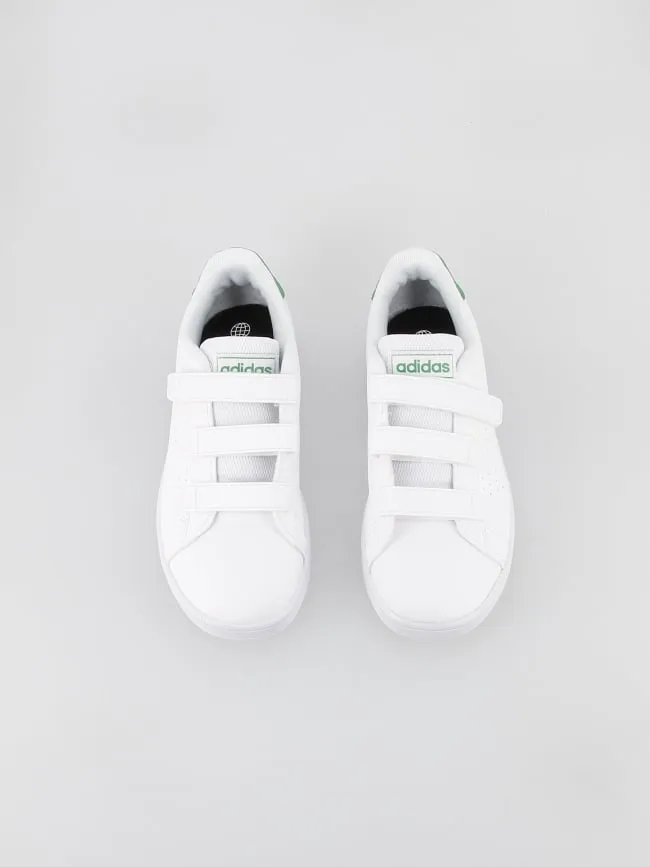 Baskets à scratch advantage blanc fille - Adidas | wimod