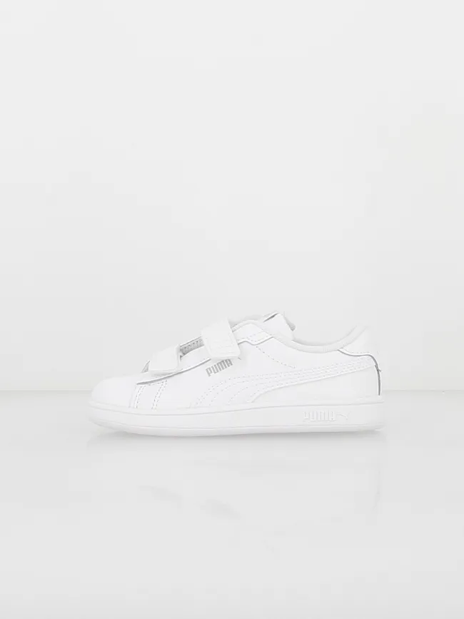 Baskets à scratch smash 3 blanc enfant - Puma | wimod