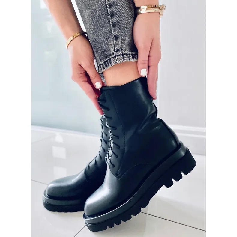 BM Bottes à semelles hautes West Black le noir