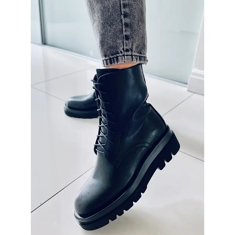 BM Bottes à semelles hautes West Black le noir