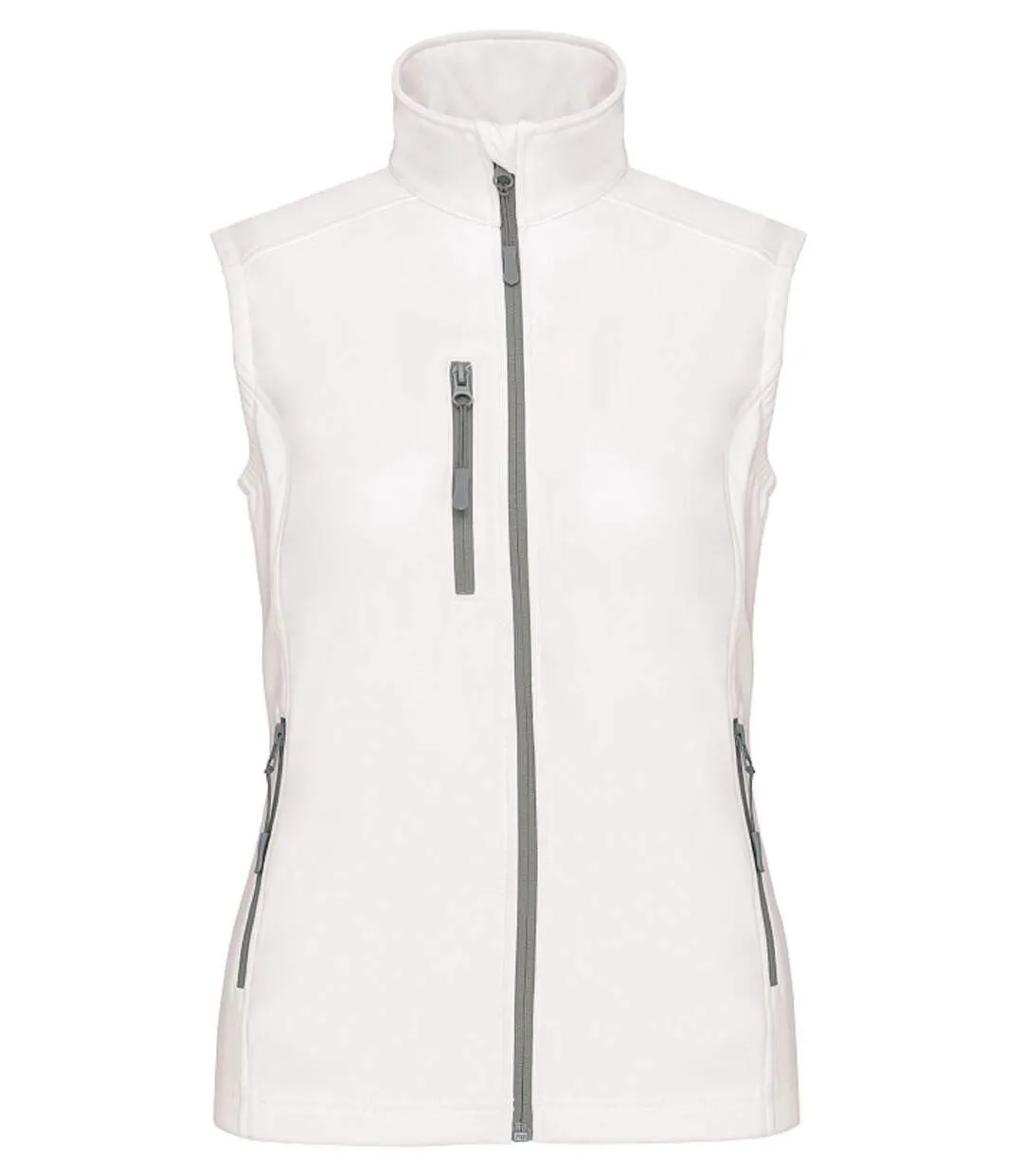 Bodywarmer softshell - gilet sans manches - K404 - blanc - Femme