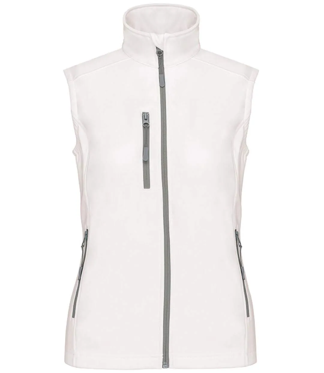 Bodywarmer softshell - gilet sans manches - K404 - blanc - Femme