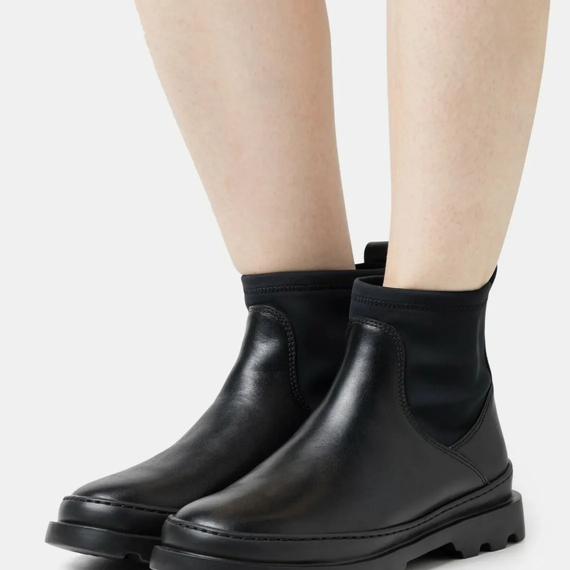 Bottes chelsea Brutus noir en cuir | 3 Suisses