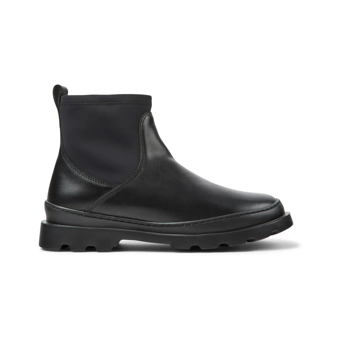 Bottes chelsea Brutus noir en cuir | 3 Suisses