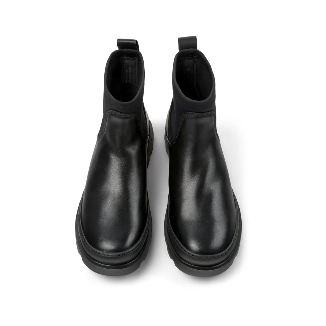 Bottes chelsea Brutus noir en cuir | 3 Suisses