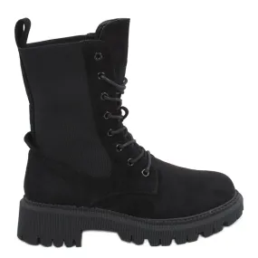 Bottes militaires à tige chaussette Nevada Black le noir