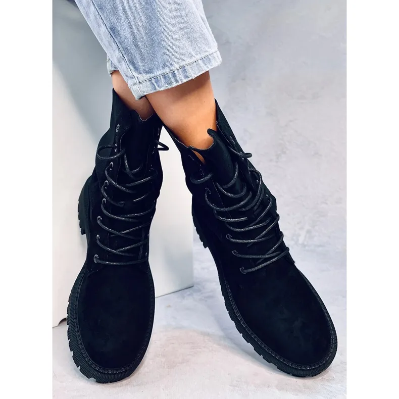 Bottes militaires à tige chaussette Nevada Black le noir