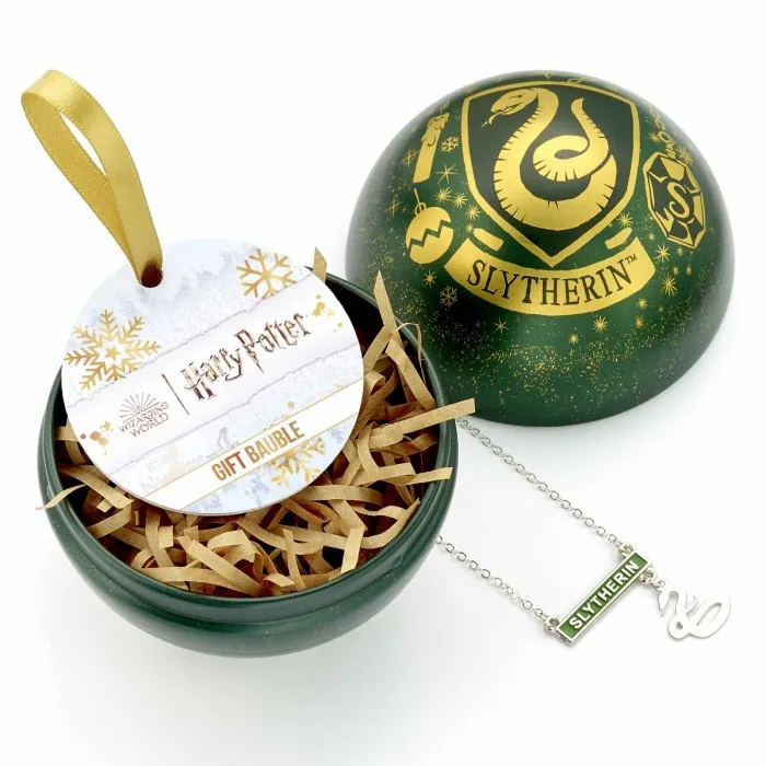 Boule de Noël et collier Serpentard - Harry Potter