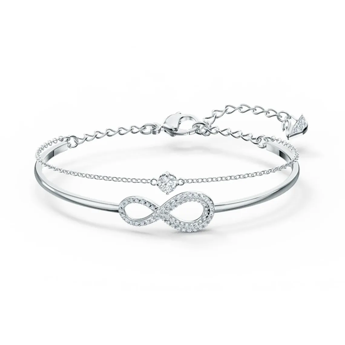 Bracelet Swarovski 5520584 - Bracelet argenté infini Femme | 3 Suisses