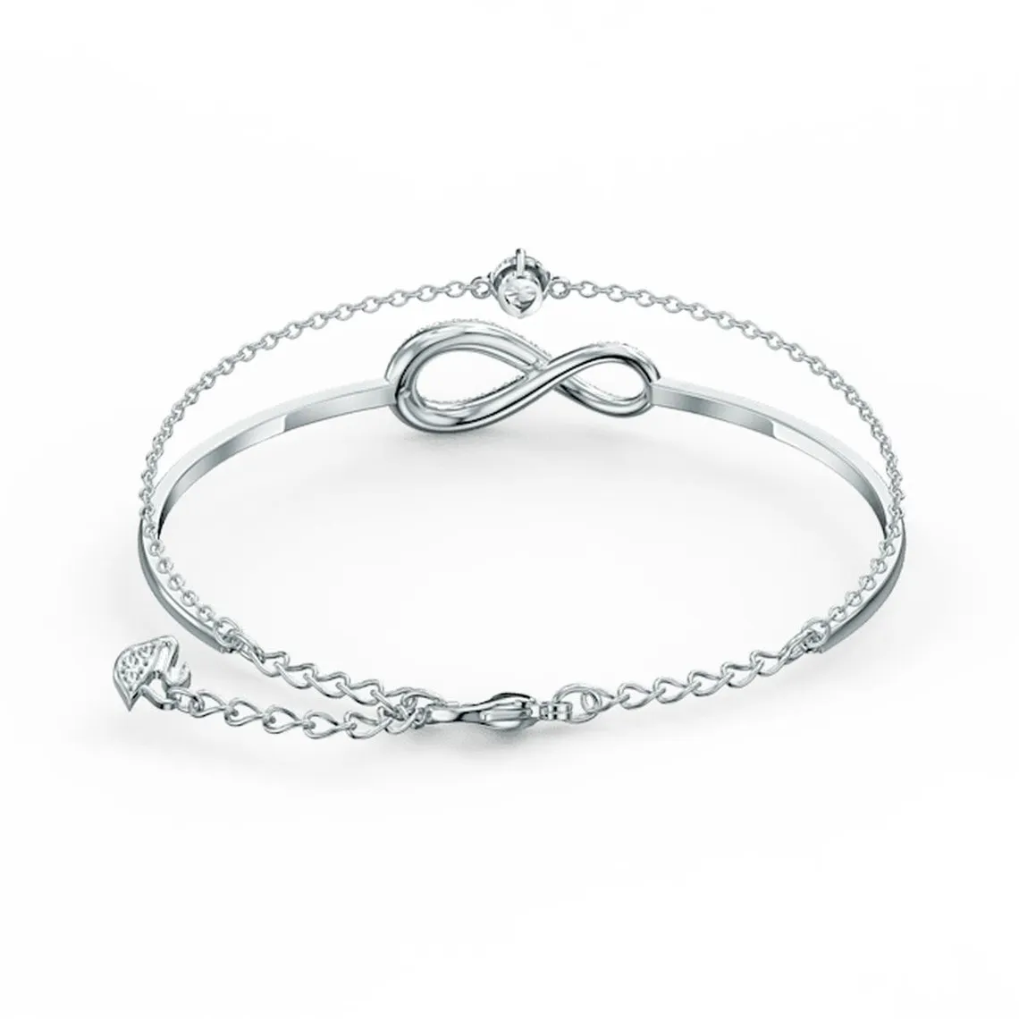 Bracelet Swarovski 5520584 - Bracelet argenté infini Femme | 3 Suisses