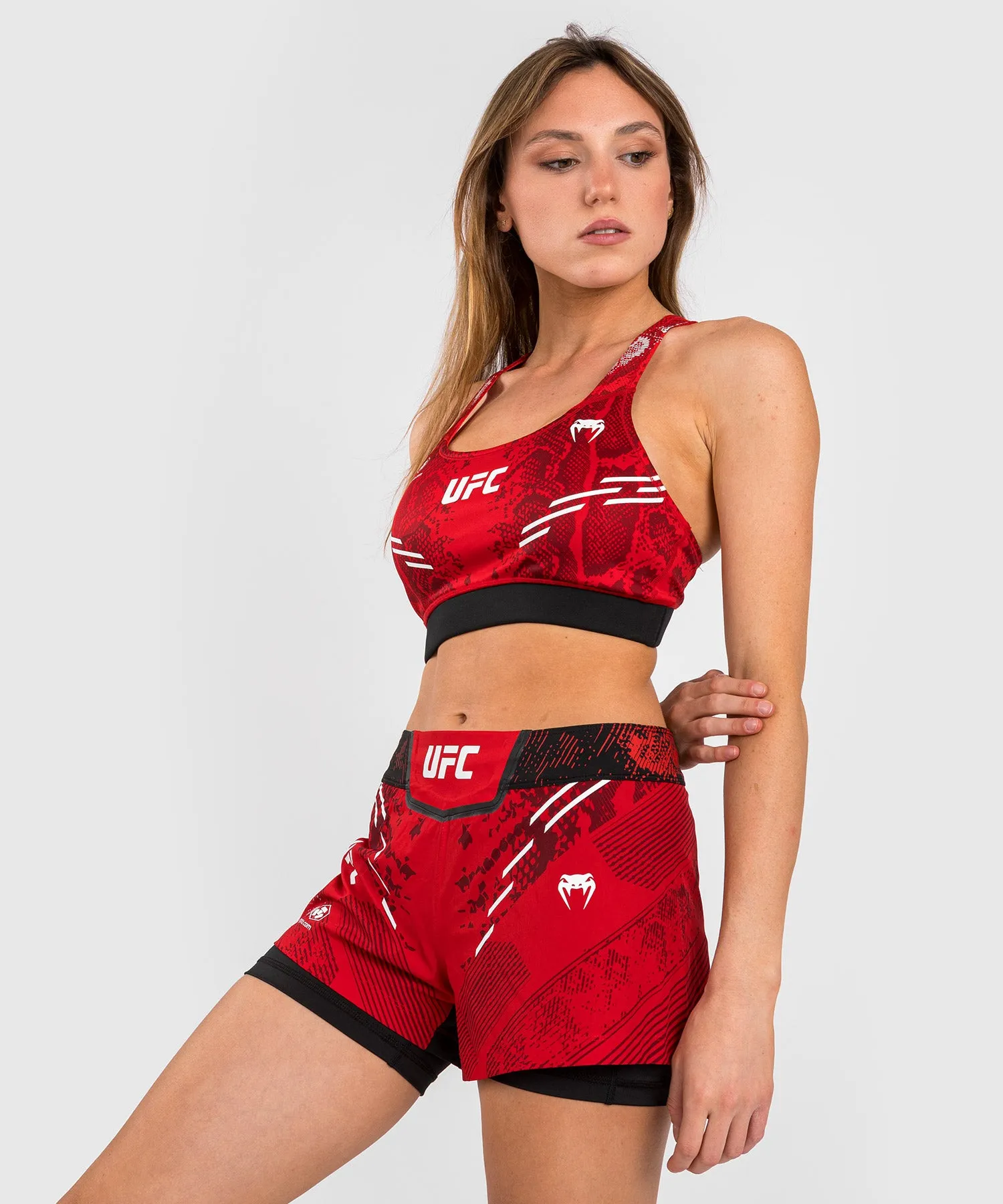 Brassière de sport pour Femmes UFC Adrenaline by Venum Authentic Fight Night - Rouge