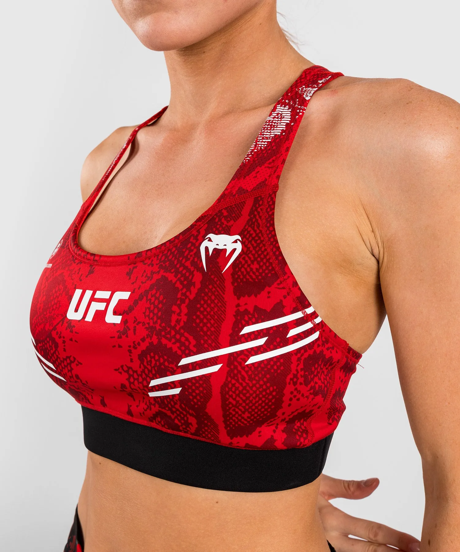 Brassière de sport pour Femmes UFC Adrenaline by Venum Authentic Fight Night - Rouge