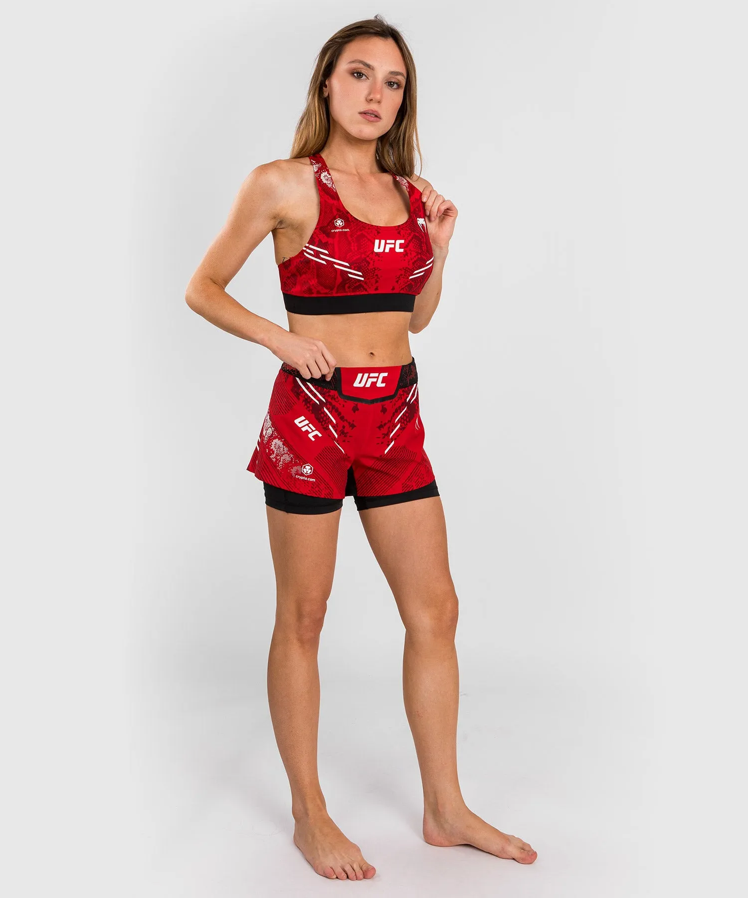 Brassière de sport pour Femmes UFC Adrenaline by Venum Authentic Fight Night - Rouge