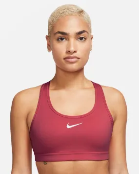 Brassière Nike Swoosh Rouge pour femme