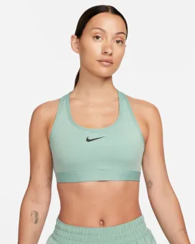 Brassière Nike Swoosh Vert pour femme