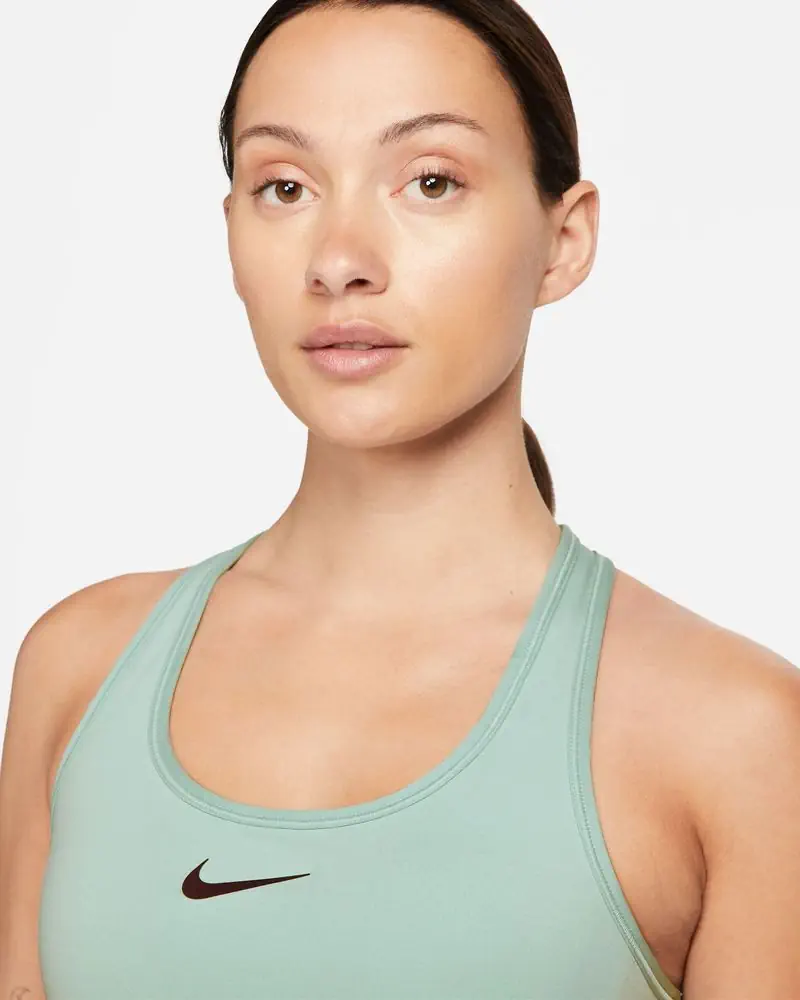 Brassière Nike Swoosh Vert pour femme