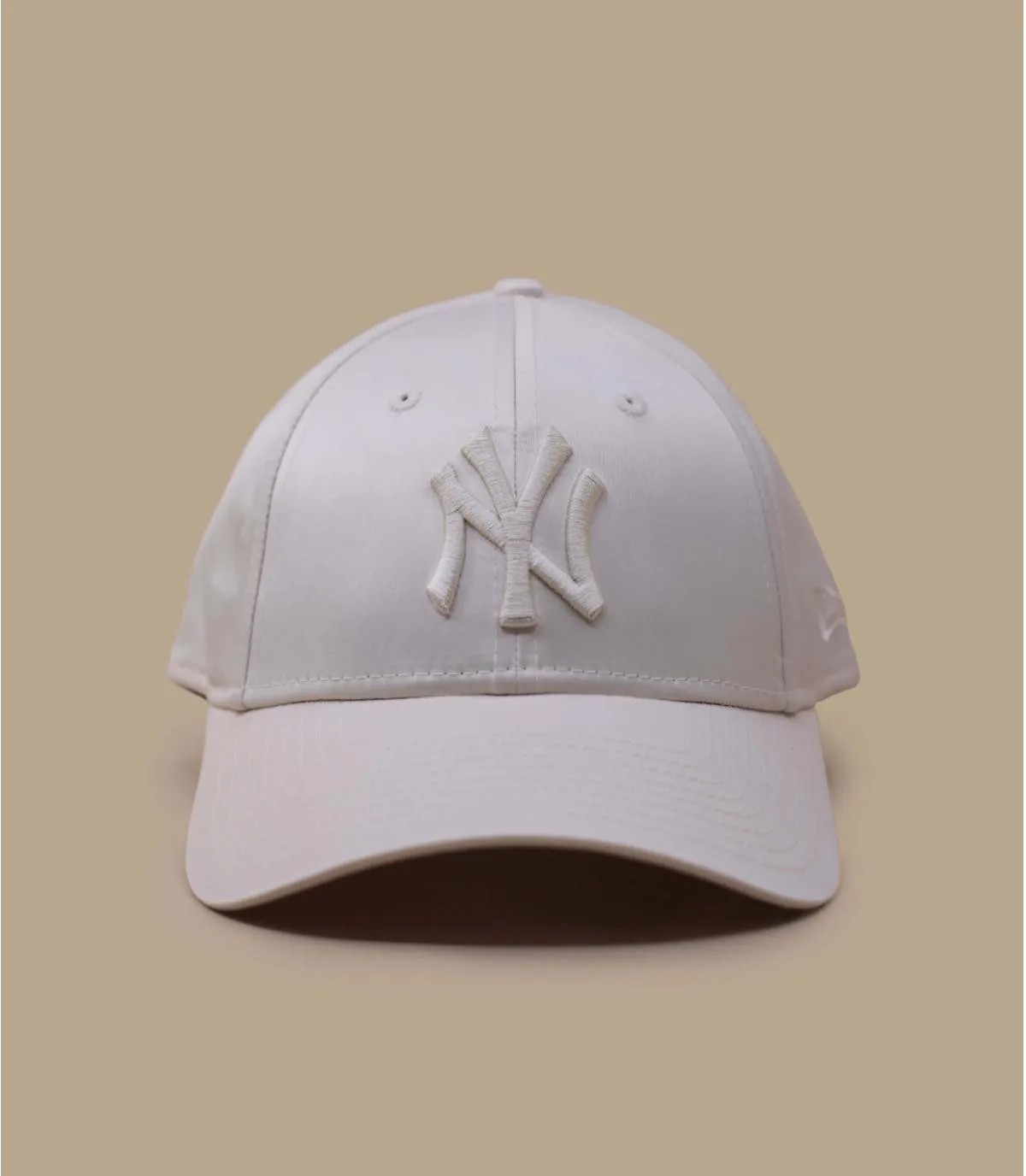 Casquette baseball femme beige - Casquette Wmn Satin 9Forty NY stone New Era : Headict