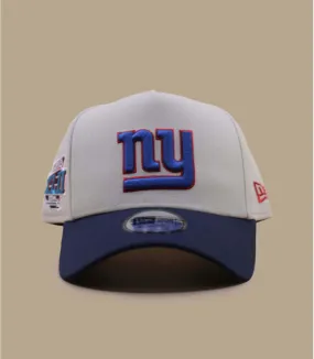 Casquette baseball ny giants beige bleue - Casquette NFL Eframe New York Giants New Era : Headict