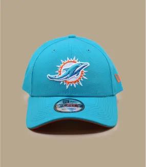 casquette curve Dolphins bleue - Casquette Miami Dolphins NFL The League  par New Era : Headict