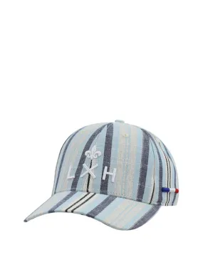 Casquette rayure marrakech LXH Ref 62318 Bleu