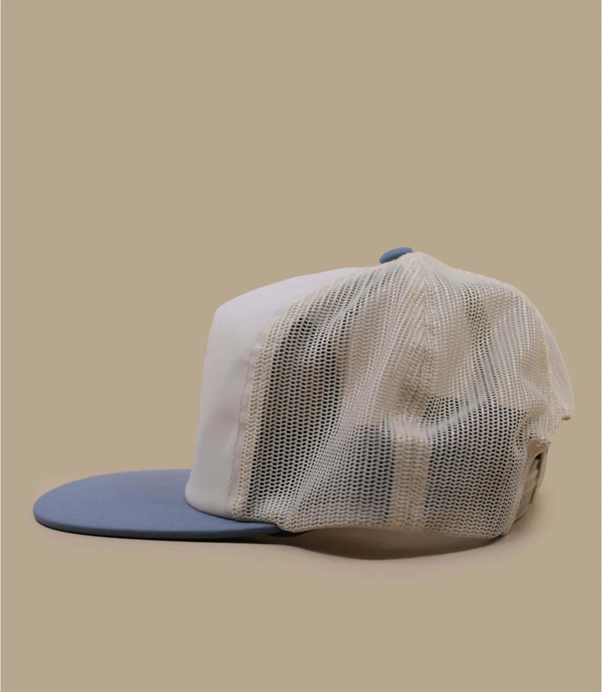 Casquette snapback beige imprimé  poisson - Casquette Interclub Trucker natural slate Salty Crew : Headict