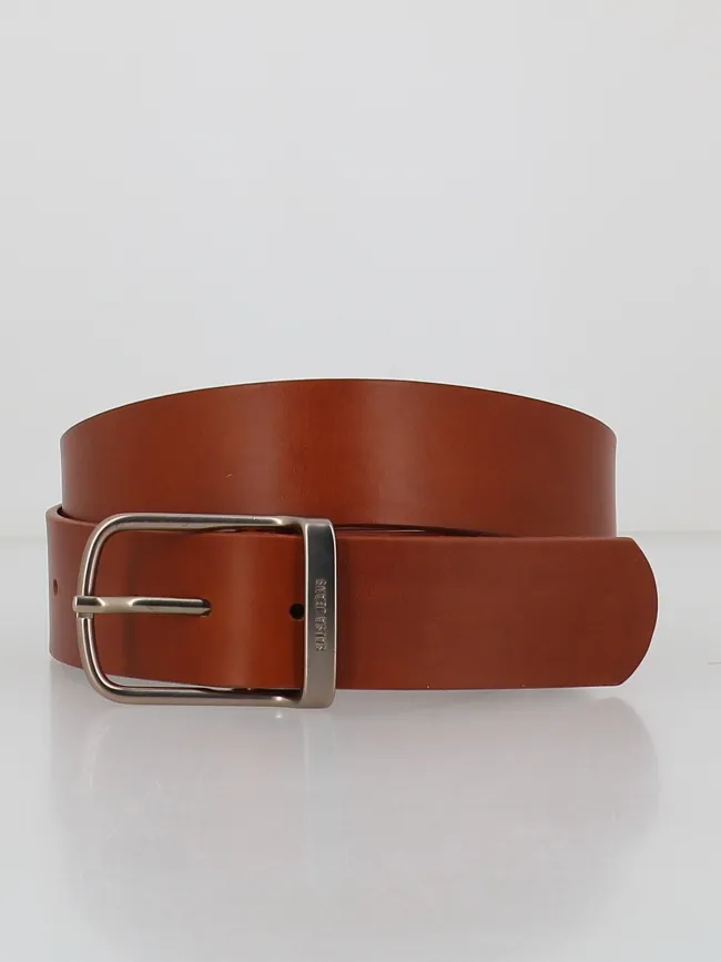 Ceinture en cuir basic large marron femme - Salsa  | wimod