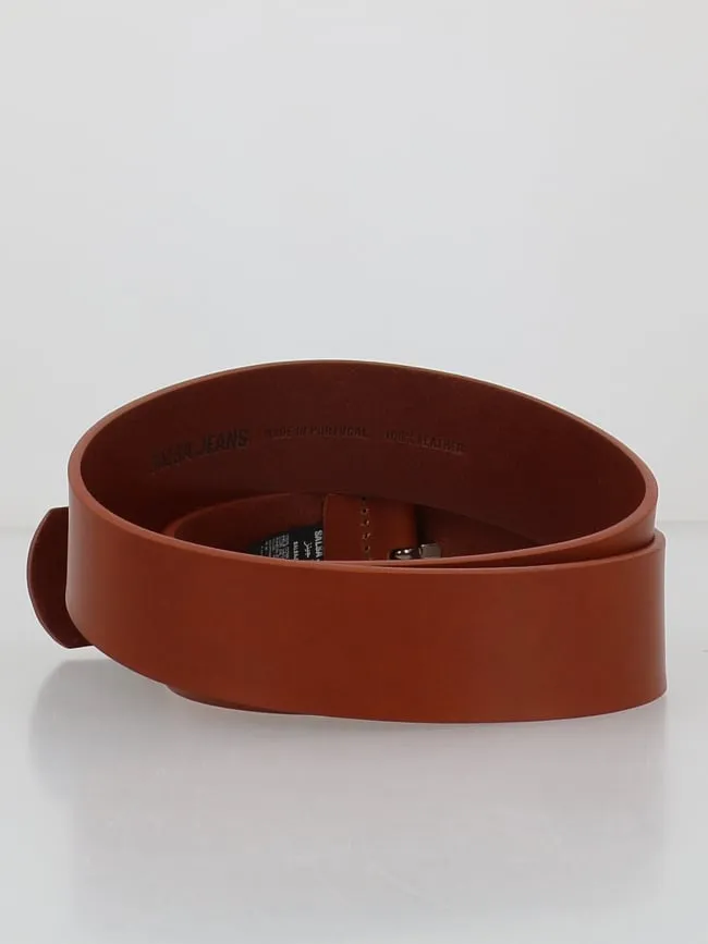 Ceinture en cuir basic large marron femme - Salsa  | wimod