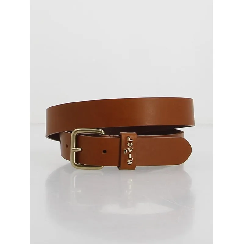 Ceinture en cuir basic large marron femme - Salsa  | wimod