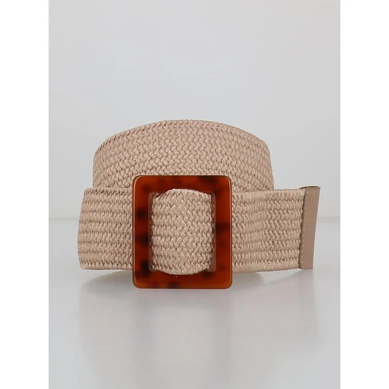 Ceinture pcamarine waist belt sww beige naturel femme - Pieces | wimod