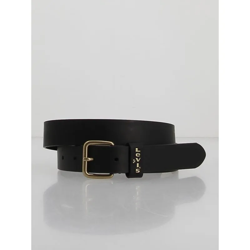 Ceinture texturée animal en cuir noir femme - Salsa Jeans | wimod