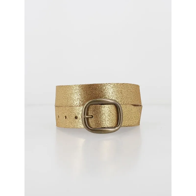 Ceinture texturée animal en cuir noir femme - Salsa Jeans | wimod