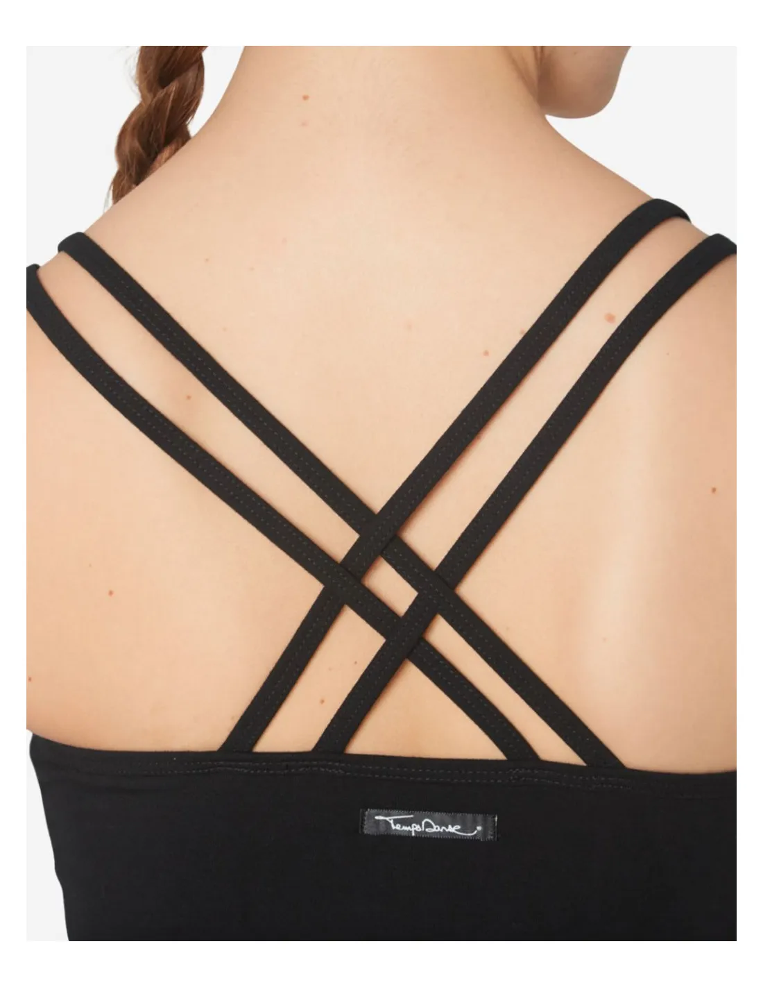 Débardeur yoga brassière intégrée - Noir