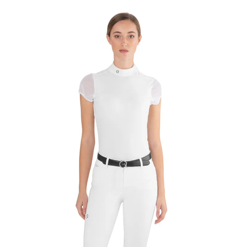 Ego7 - Polo de concours manches courtes femme Rita blanc