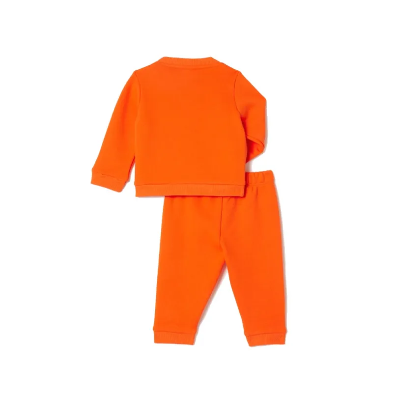 ENSEMBLE DE SURVÊTEMENT BÉBÉ LACOSTE EN COTON BIOLOGIQUE ORANGE