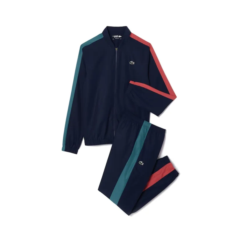 ENSEMBLE DE SURVÊTEMENT LACOSTE TENNIS SPORTSUIT COLOR-BLOCK BLEU MARINE